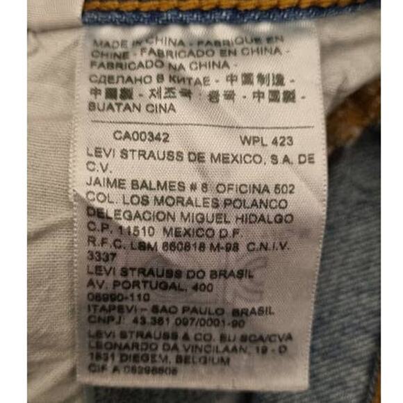 Levi's 501 Button Fly Cut Off Mom Denim Jean Shorts Size 28 - Picture 8 of 12